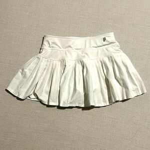 Prince white Pleated Tennis Skirt